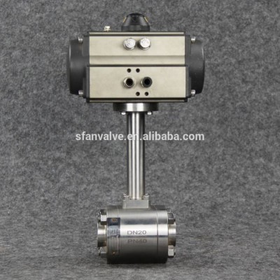 Air Flow Automatic Actuated Fluid Control Ball Valves Types